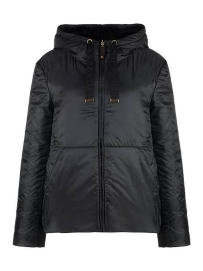 Flynn Reversible Hooded Down Padding Black - MAX MARA - BALAAN 2