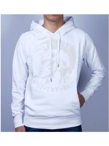 Men Indian Mohawk Print Hoodie 100 - DIESEL - BALAAN 1