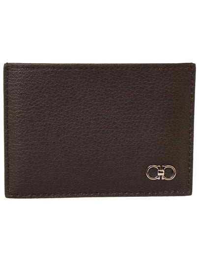 Man's Leather Card Wallet Brown - SALVATORE FERRAGAMO - BALAAN 2