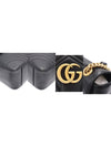 Women s Gucci 498090 Black Matelasse Chevron Gold Chain GG Marmont Large Shoulder Bag gt Gangbuk used luxury goods - GUCCI - BALAAN 9