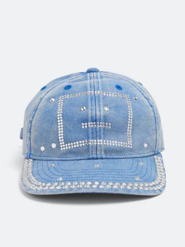 Crystal Face Logo Ball Cap Blue - ACNE STUDIOS - BALAAN 2