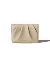 Doe Soft Womens Leather Card Wallet Beige - LE MASQUE - BALAAN 1