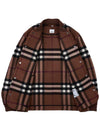 Quilted Check Wool Blend Bomber Jacket Dark Birch Brown - BURBERRY - BALAAN 9