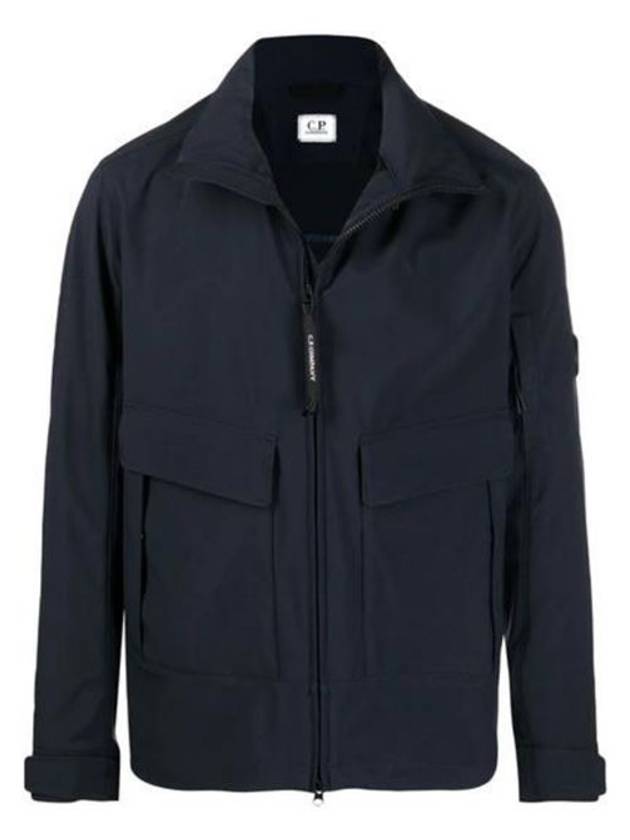 Men's Shell Lens Zip-Up Jacket Navy - CP COMPANY - BALAAN 1