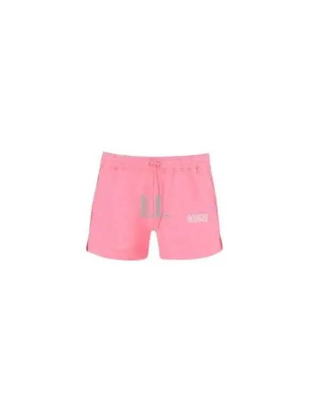 Women's Logo Cotton Banding Sweat Shorts Sugar Plum - GANNI - BALAAN 2