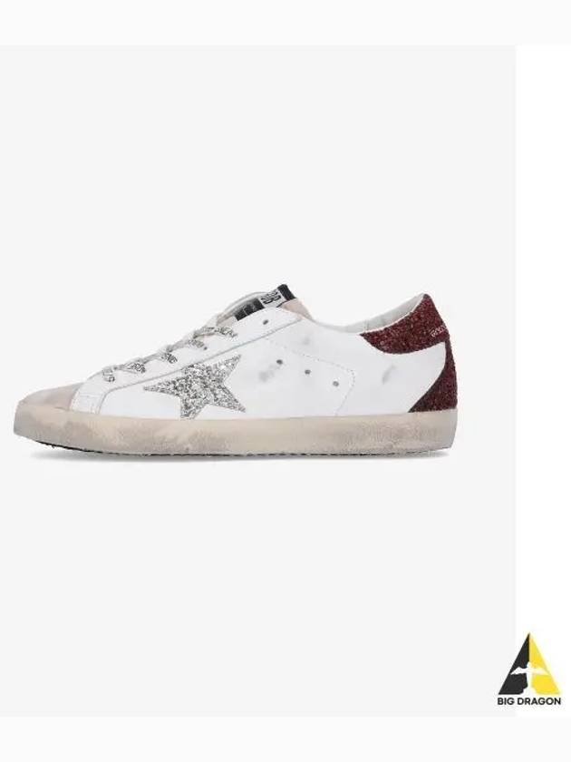 Superstar Glitter Tab Low Top Sneakers White - GOLDEN GOOSE - BALAAN 2