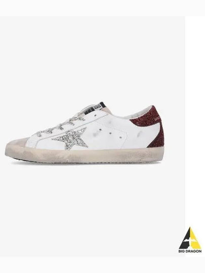 Superstar Glitter Tab Low Top Sneakers White - GOLDEN GOOSE - BALAAN 2