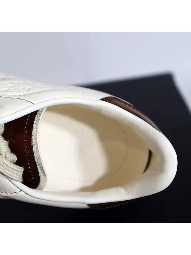 S6076001W02 Scritto Brown Tab White Sneakers Berluti - BERLUTI - BALAAN 7