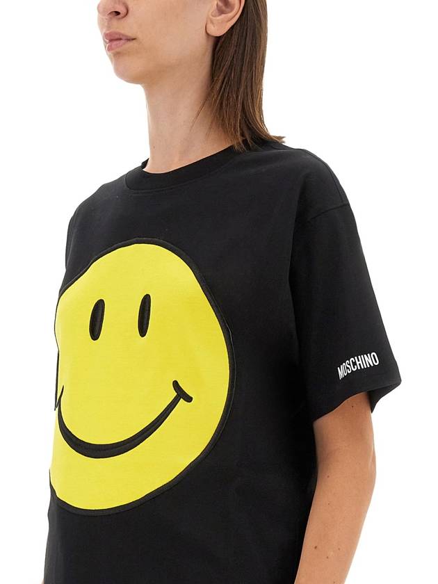 SMILEY® ORGANIC JERSEY T-SHIRT - MOSCHINO - BALAAN 4