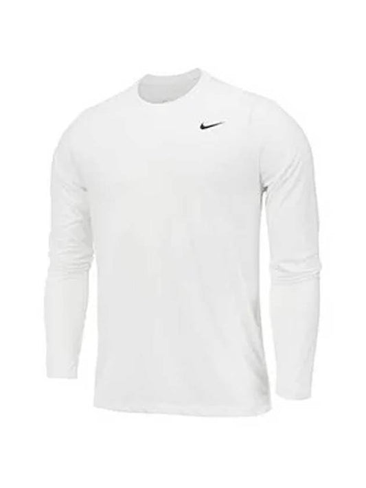 Men's Dry Fit Legend Long Sleeve T-Shirt White - NIKE - BALAAN 1