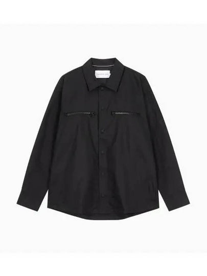 Jeans Technical Oversized Shirt Jacket Black - CALVIN KLEIN - BALAAN 2