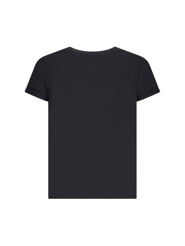 Men's Small Logo Short Sleeve T-Shirt Black - SAINT LAURENT - BALAAN 3