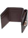 FF Diamond Leather Half Half Wallet Brown - FENDI - BALAAN 7