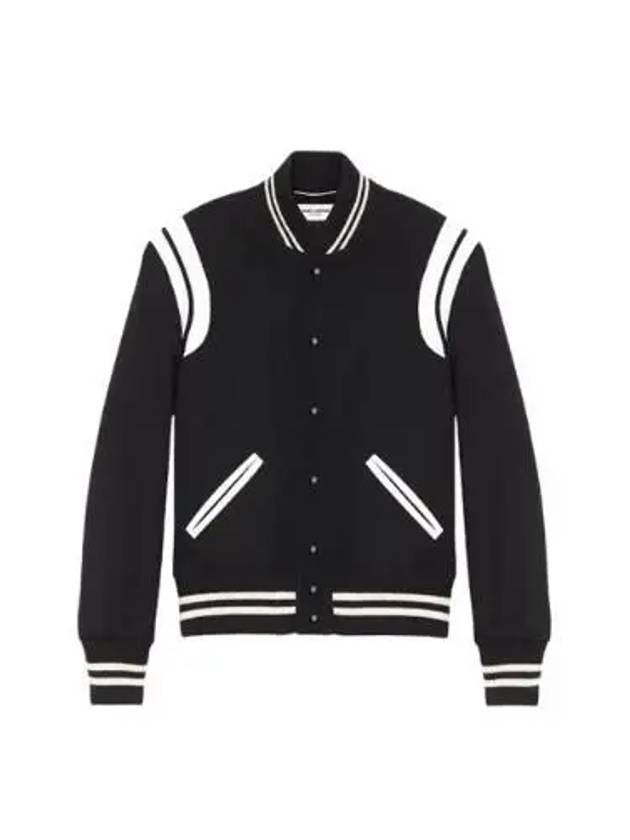 Teddy Jacket In Wool Black - SAINT LAURENT - BALAAN 2