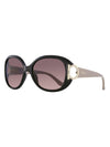 Eyewear Round Sunglasses Black - SALVATORE FERRAGAMO - BALAAN 1