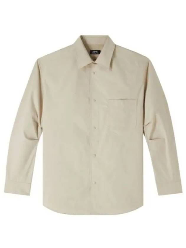 Taku Oversized Shirt Jacket Beige - A.P.C. - BALAAN 2