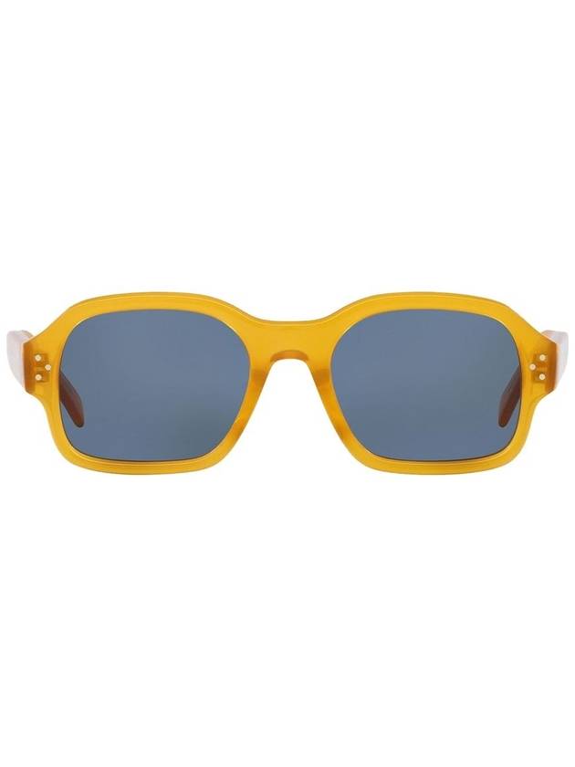 Eyewear Gold Medal Logo D Frame Sunglasses Yellow - CELINE - BALAAN 1