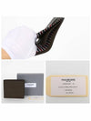 Pebble Grain Leather Half Wallet Dark Brown - THOM BROWNE - BALAAN 5