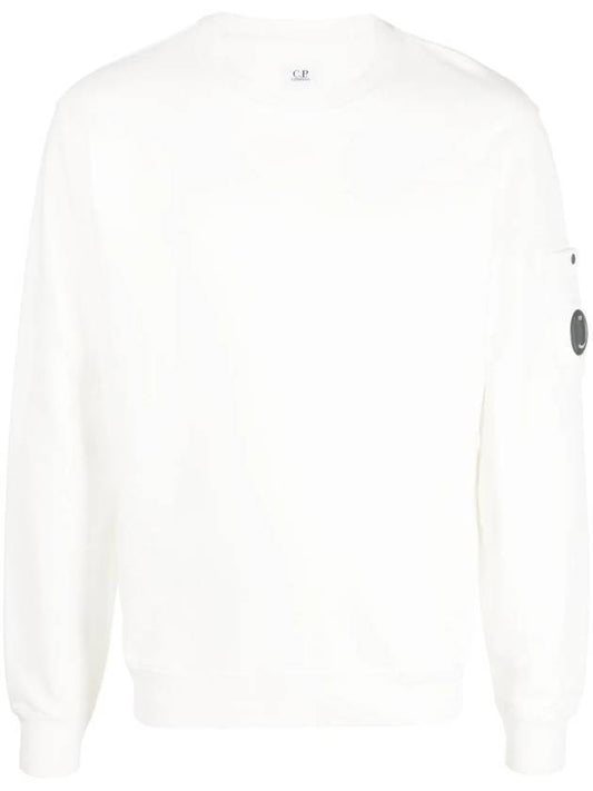 Lens Wappen Sweatshirt White - CP COMPANY - BALAAN.