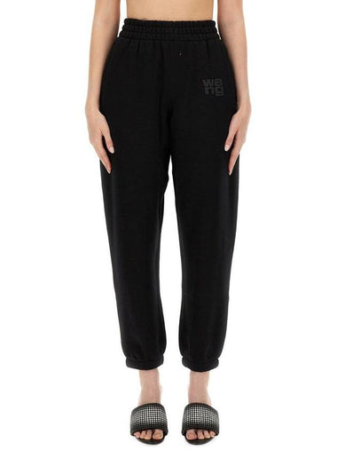 T By Alexander Wang Jogging Pants With Logo - ALEXANDER WANG - BALAAN 1