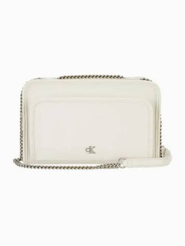 JEANS Women s CKJ Utility Metal Logo Double Zip Camera Bag 4K0004G YAS - CALVIN KLEIN - BALAAN 1