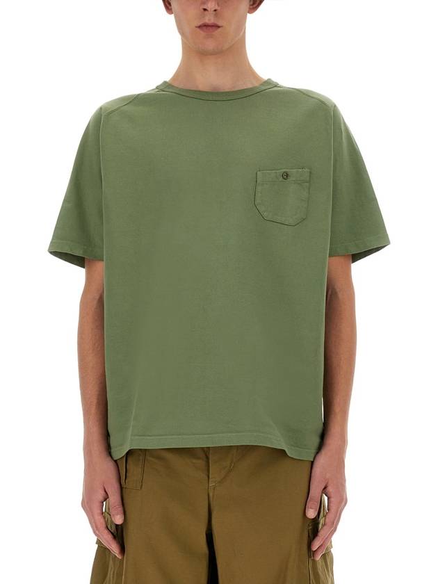 9.5Oz Basic Short Sleeve T-Shirt Green - NIGEL CABOURN - BALAAN 2