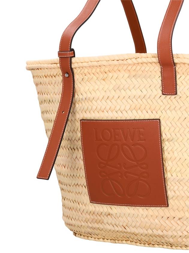 Palm Leaf Calfskin Tote Bag Natural Tan - LOEWE - BALAAN 4