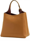 Logo Mini Leather Tote Bag Brown - TOD'S - BALAAN 4