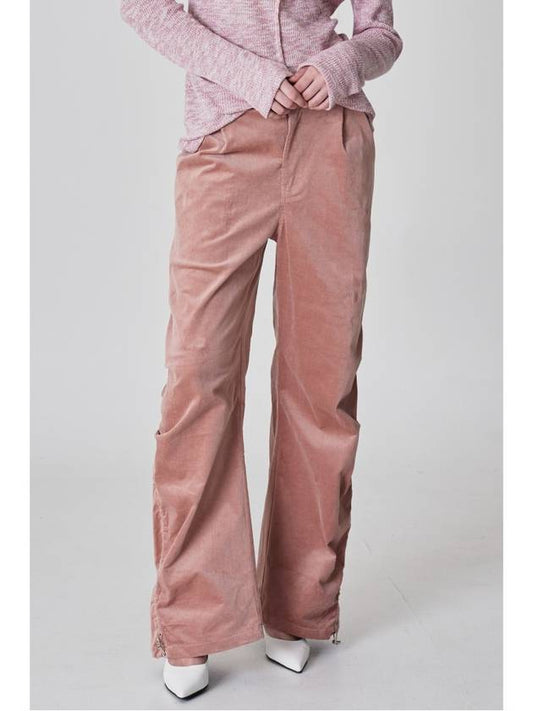 Corduroy shirring hem string pantsIndie pink - DIAIRE - BALAAN 1