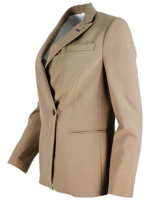 collar jacket beige - BRUNELLO CUCINELLI - BALAAN 3