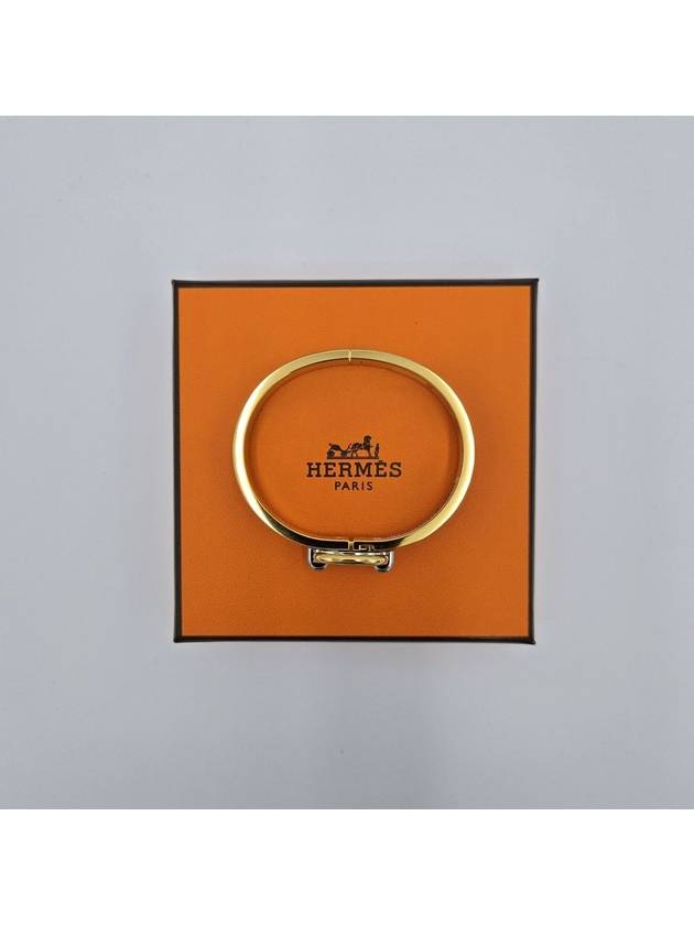 Mini Clic Chaine D'Ancre Bracelet Gold Marron Glace - HERMES - BALAAN 8