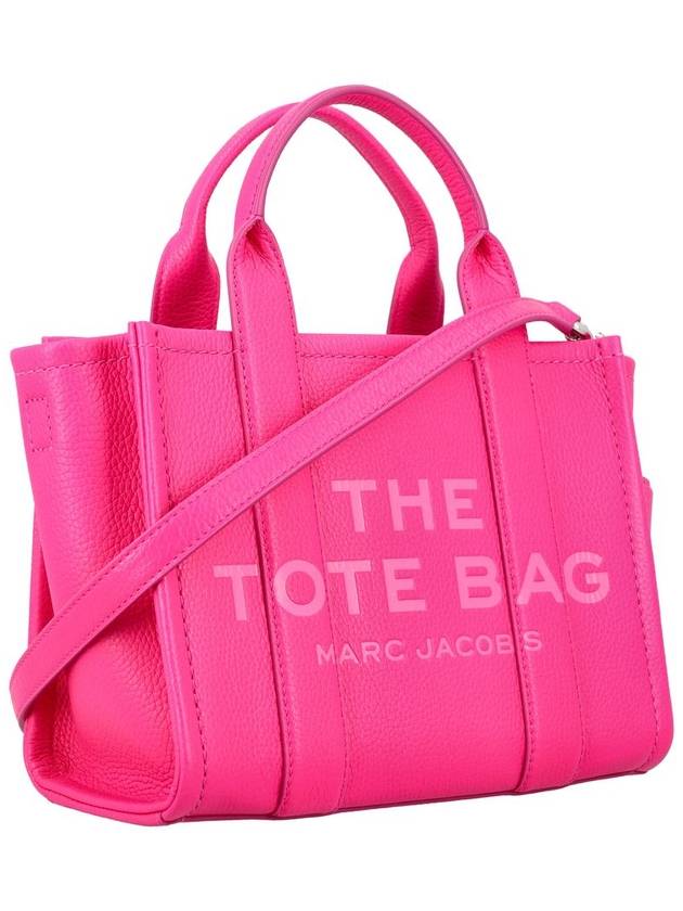 Small Leather Tote Bag Fuchsia - MARC JACOBS - BALAAN 3