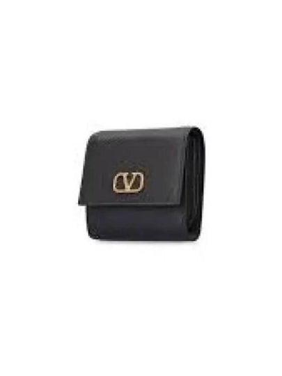 V logo signature folding card wallet - VALENTINO - BALAAN 2