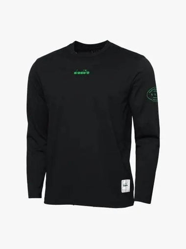 Diadora Stadium Active Long Sleeve T Shirt BLACK - DIADORA - BALAAN 1