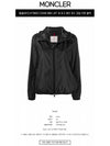 Lait Frill Neck Hooded Jacket Black - MONCLER - BALAAN 3