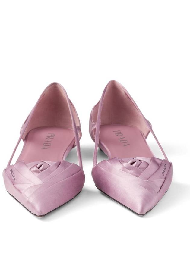 Cutout Satin Ballerina Pink - PRADA - BALAAN 6