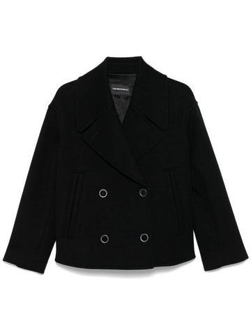 Emporio Armani Coats Black - EMPORIO ARMANI - BALAAN 1