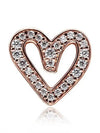 sparkling freehand heart charm rose gold - PANDORA - BALAAN 3