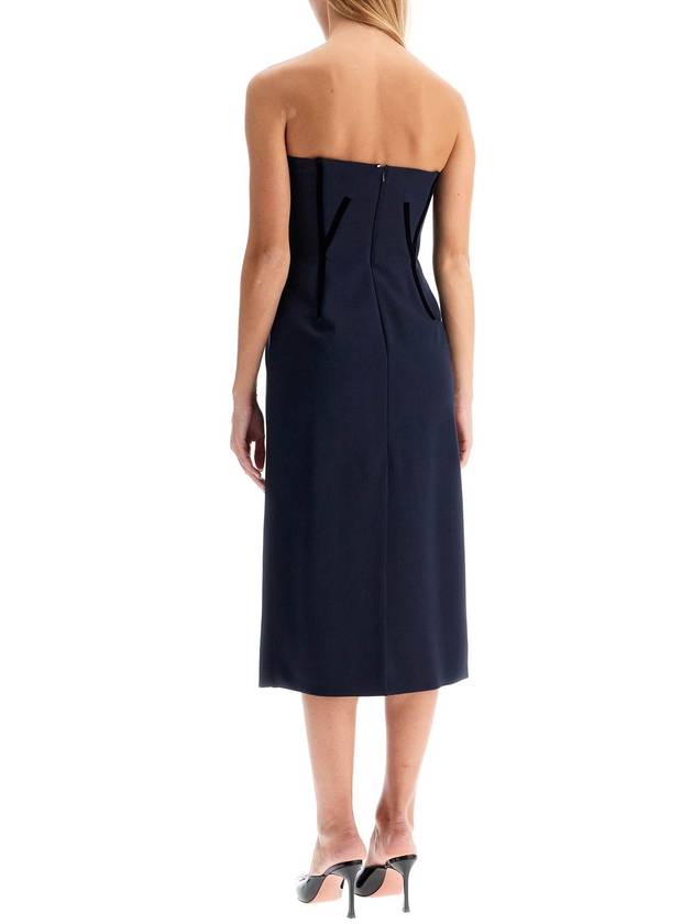 velvet detailed bustier dress with nine - MAX MARA SPORTMAX - BALAAN 3