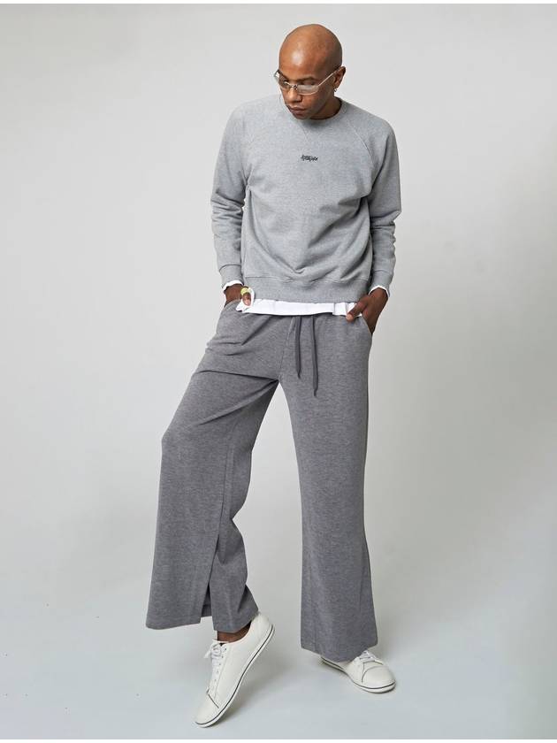 Sewing Sweatshirt Melange Grey - ATHPLATFORM - BALAAN 7