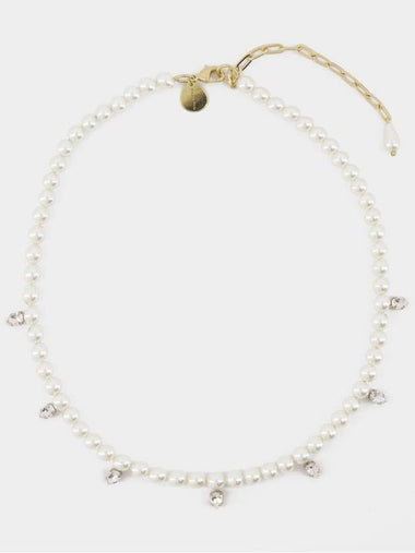 Pearl & Crystal Dagger Necklace - Simone Rocha - Pearl - Beige - SIMONE ROCHA - BALAAN 1