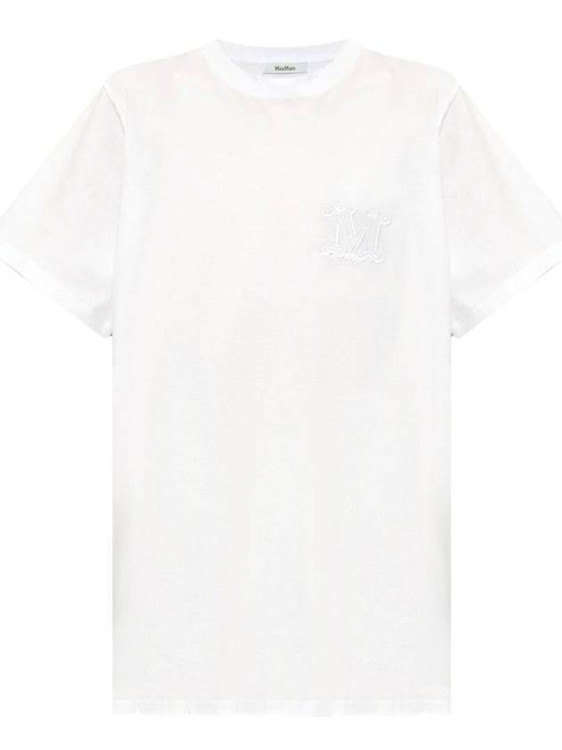 Mango Cotton Short Sleeve T-Shirt White - MAX MARA - BALAAN 2