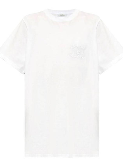 Mango Cotton Short Sleeve T-Shirt White - MAX MARA - BALAAN 2