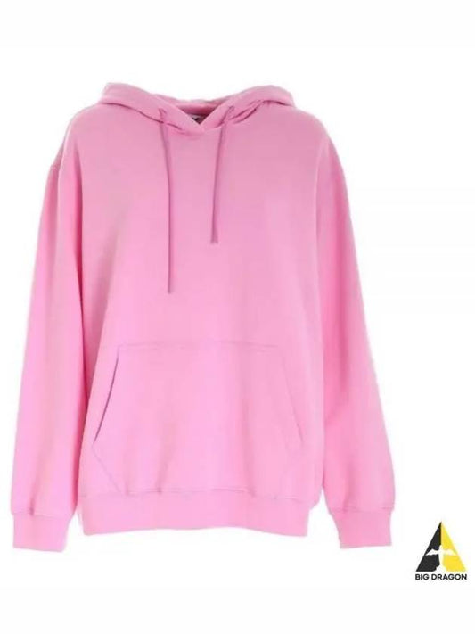 Maxi Logo Cotton Hoodie Pink - MSGM - BALAAN 2