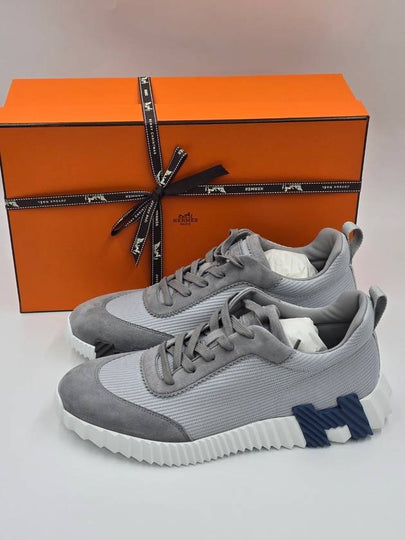 Bouncing Mesh Low Top Sneakers Grey - HERMES - BALAAN 2