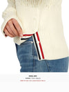 4 Bar Pointelle Knit Top White - THOM BROWNE - BALAAN 9