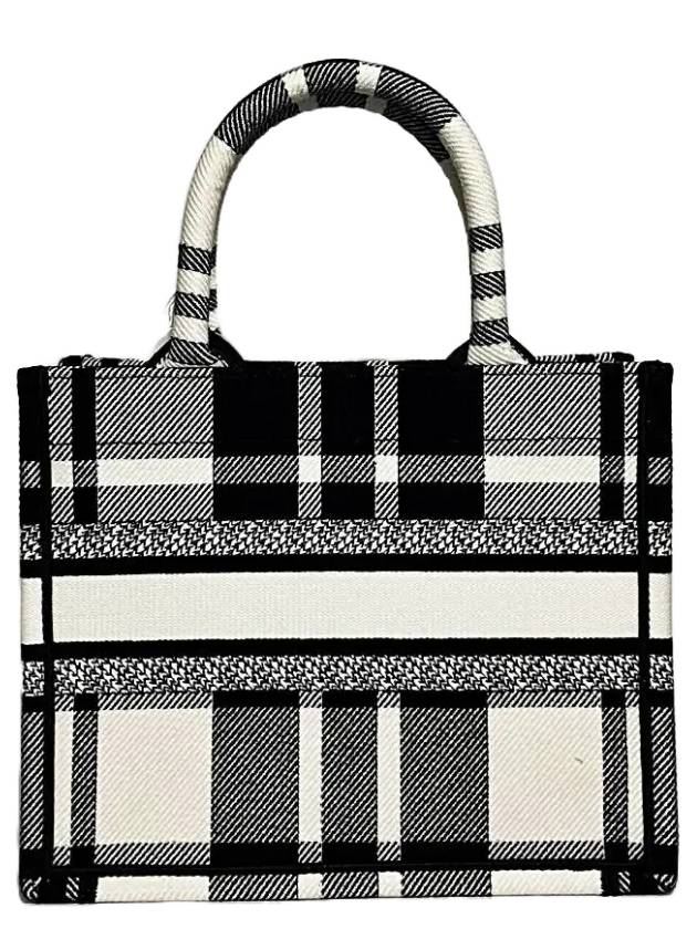 Check Canvas Book Tote Bag - DIOR - BALAAN 6