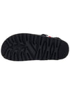 MON Suede Slippers Black - MONCLER - BALAAN.