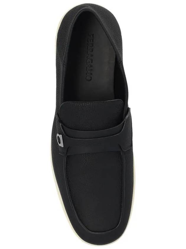 24SS DRAME Gancini Ornament Loafer Black 0768454 - SALVATORE FERRAGAMO - BALAAN 4