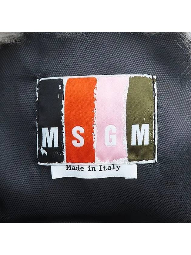 2143C101X Fleece Bead Point Fur Coat - MSGM - BALAAN 4